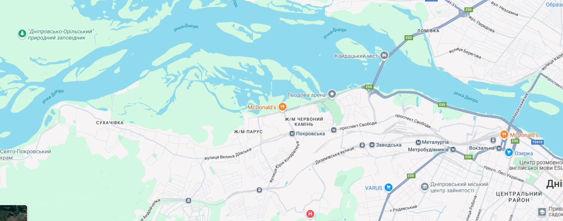 Де розташовуватиметься водоохоронна зона