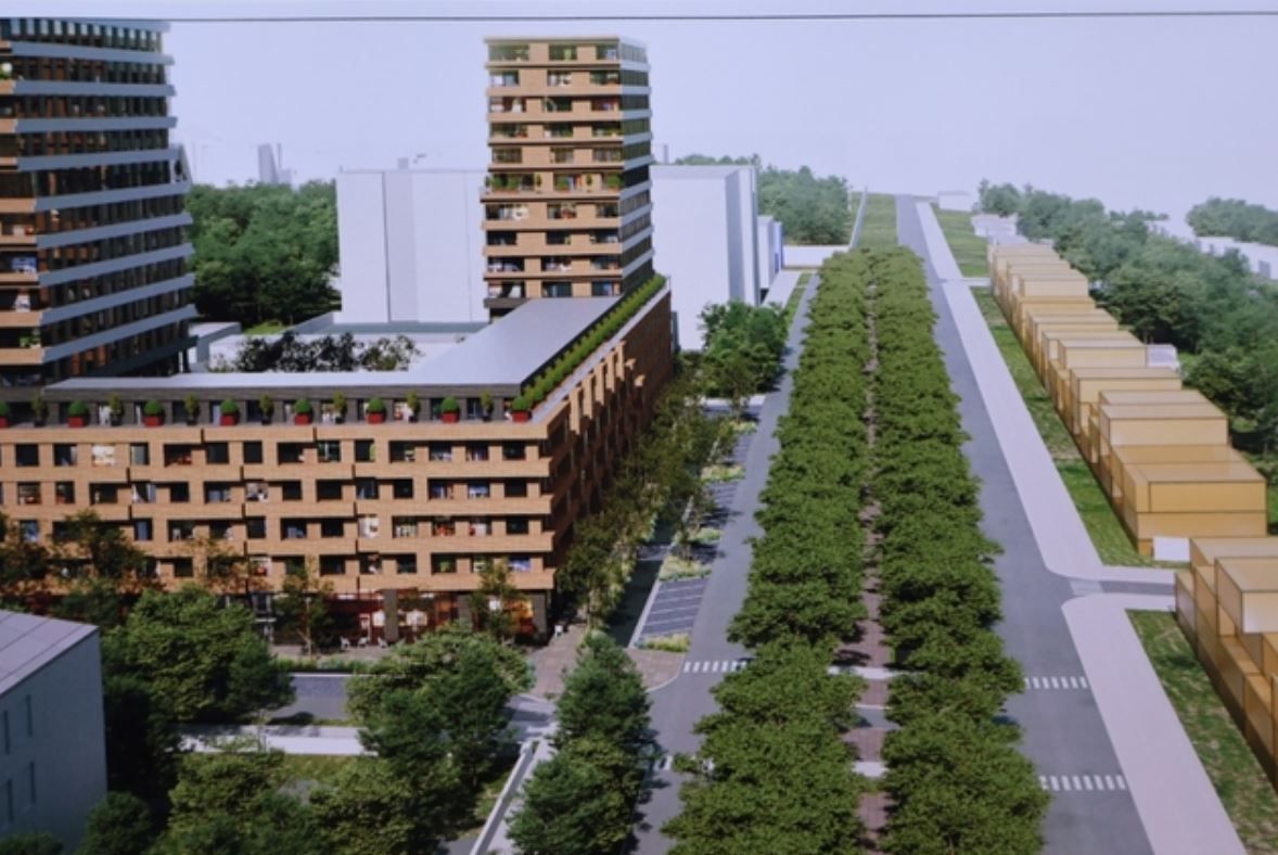 Зелений бульвар біля ЖК