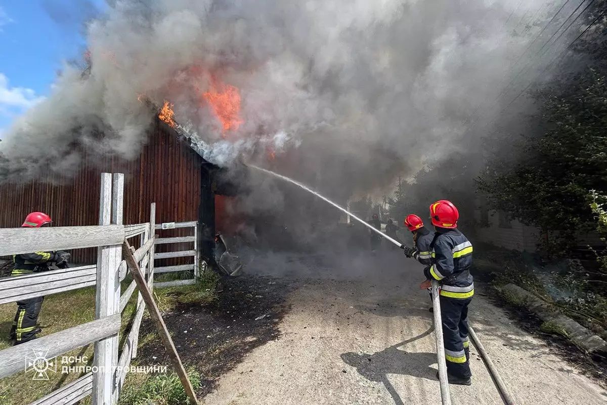 Пожежа Пожежа у Самарівському районі Дніпра