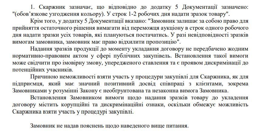 Текст жалобы