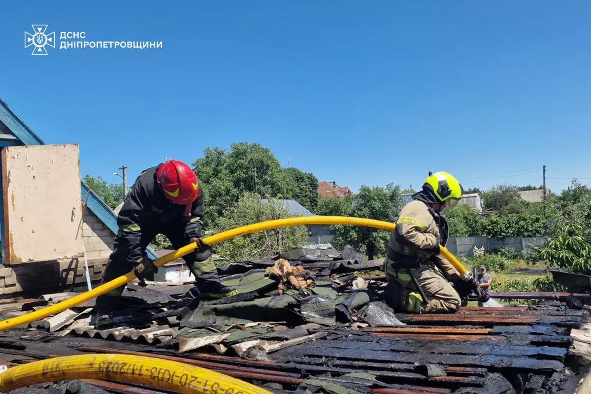 ГСЧС Пожар в Чечелевском районе Днепра