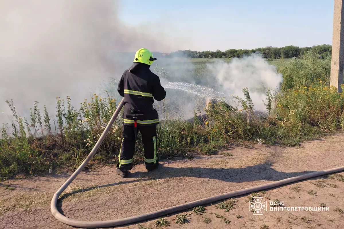 В Днепропетровской области за сутки сгорело 44 га экосистем: сохраняется чрезвычайная опасность