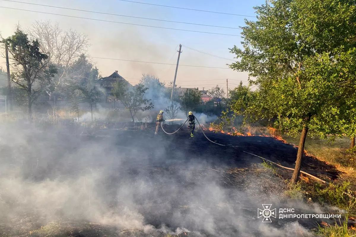 В Днепропетровской области за сутки сгорело 44 га экосистем: сохраняется чрезвычайная опасность