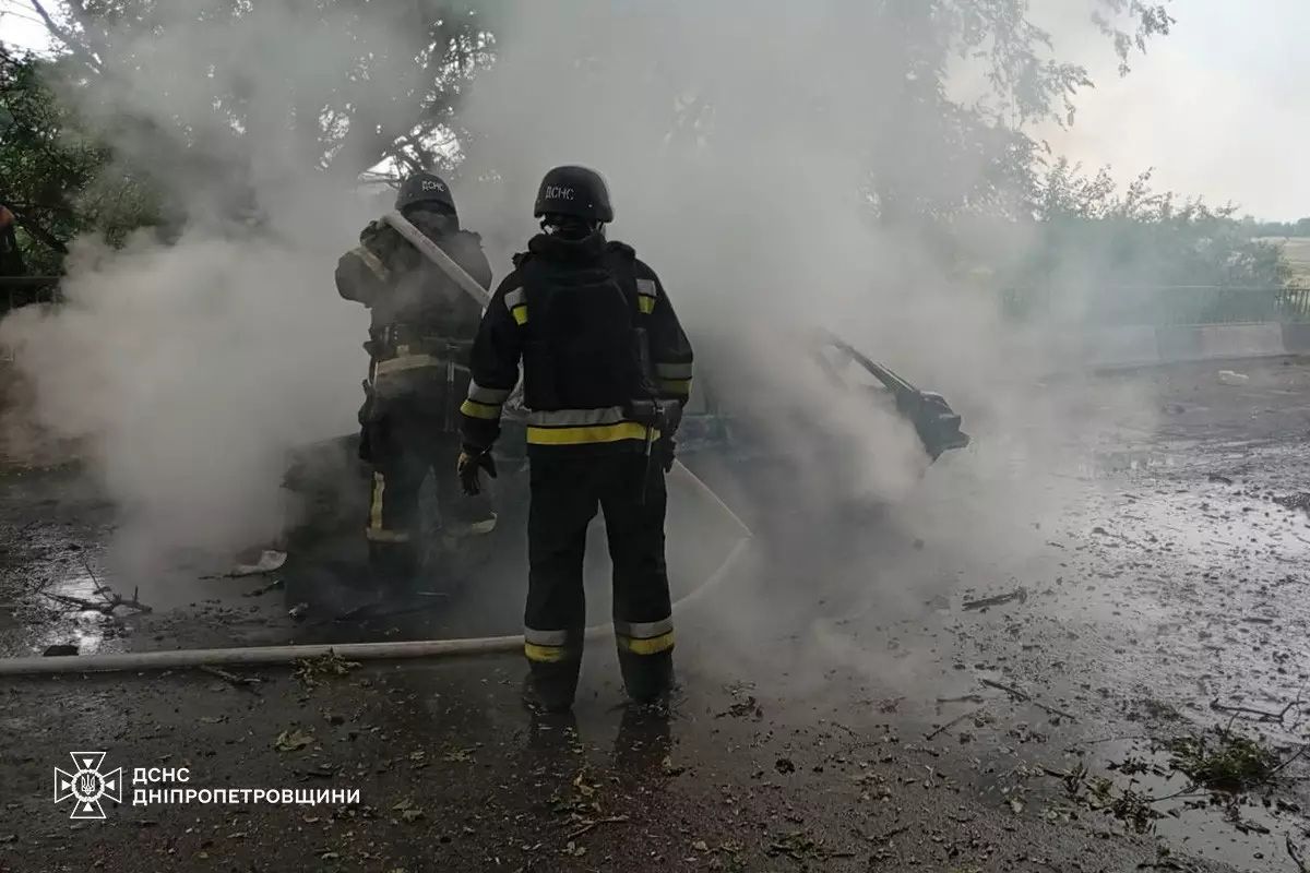 ДСНС Наслідки обстрілу Синельниківського району