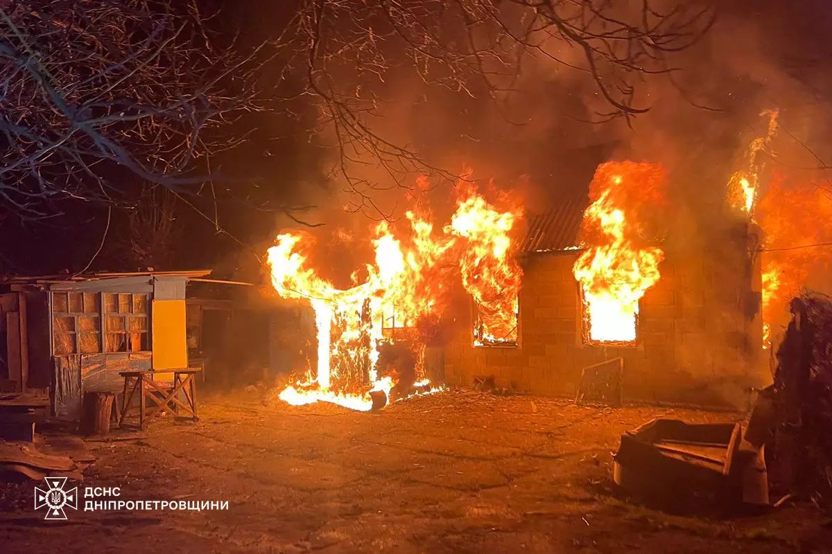Пожежа у Жовтих Водах. Фото: ДСНС