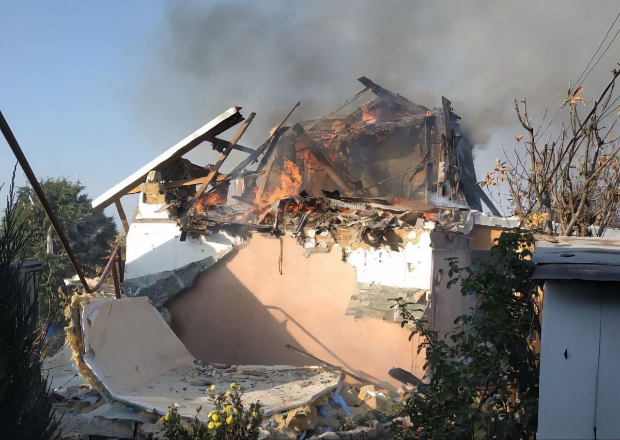 Уничтоженный частный дом