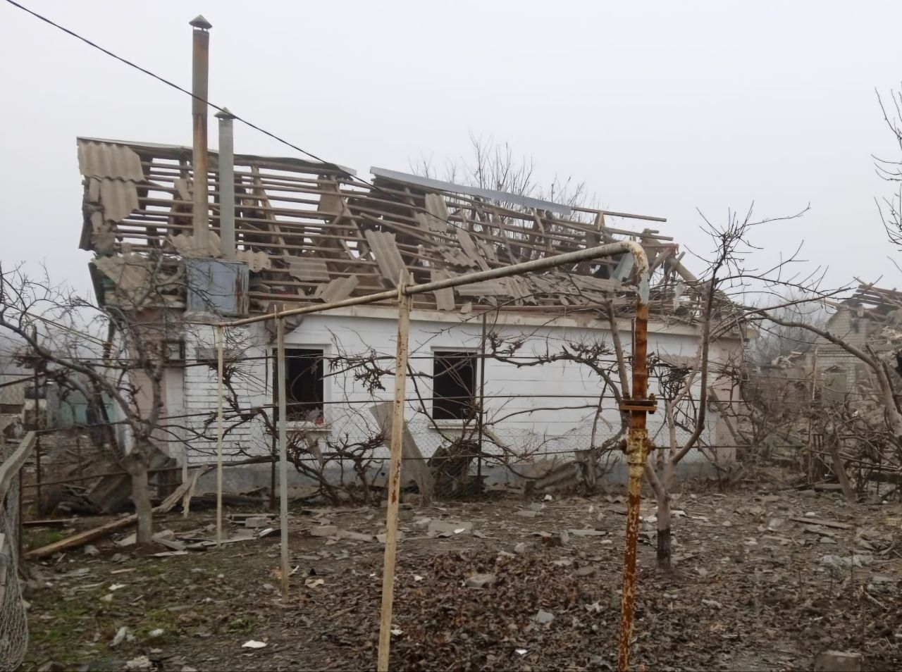 П'ять домівок сильно понівечені