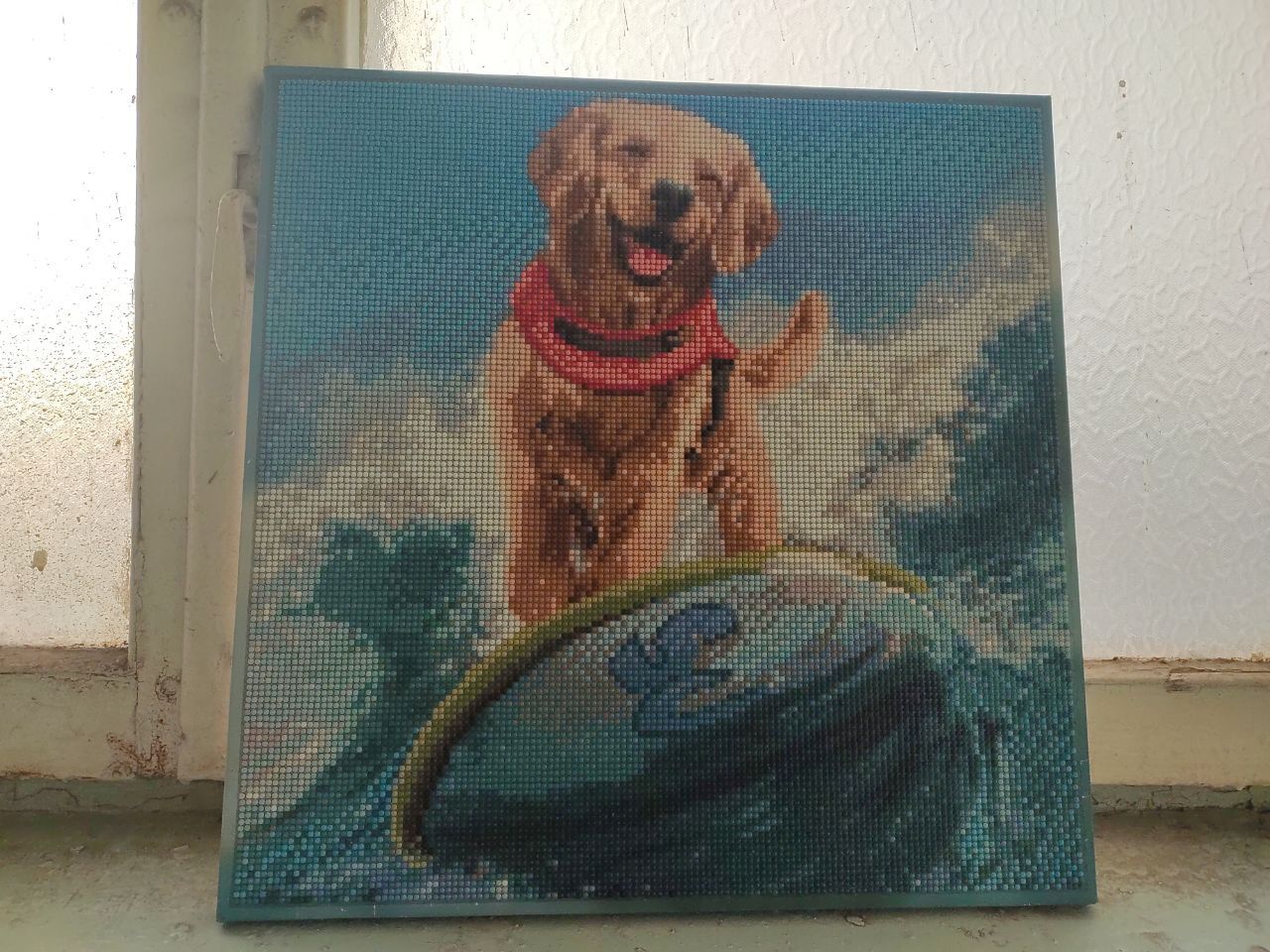 В подъезде на ж/м Тополь в Днепре обустроили любительскую картинную галерею и минисад