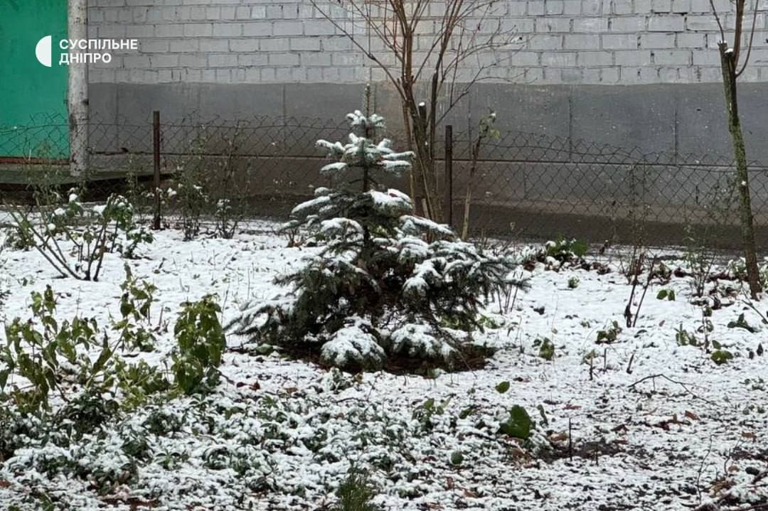 У Дніпрі вночі випав сніг: як виглядає місто зранку (фото)