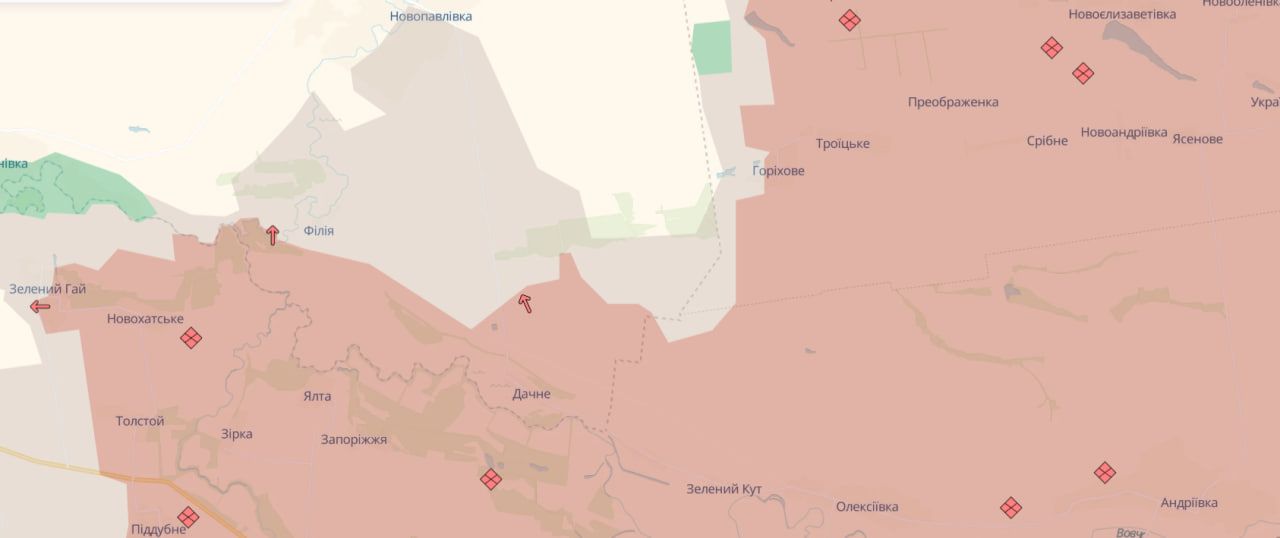 Мапа бойових дій. Фото: deepstatemap.live