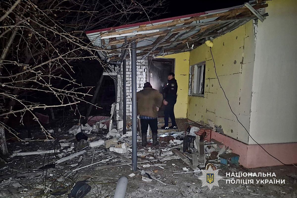 Один із приватних будинків, який постраждав через атаку