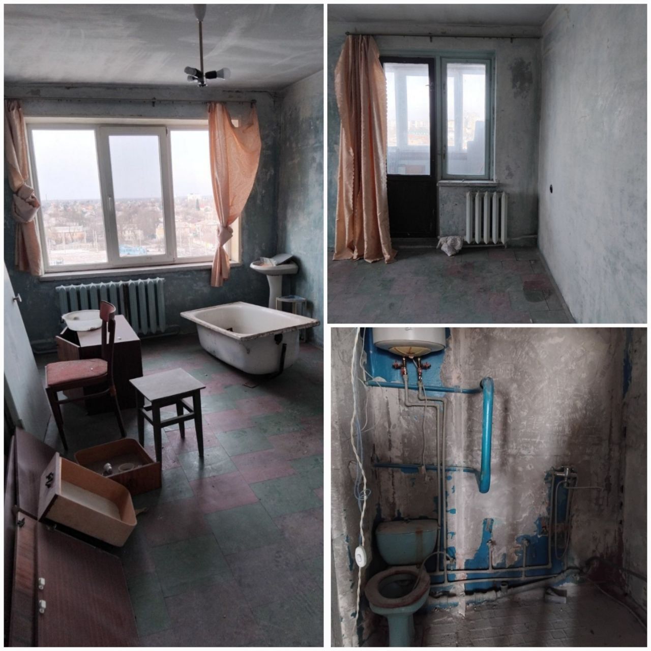 Квартира нуждается в капитальном ремонте