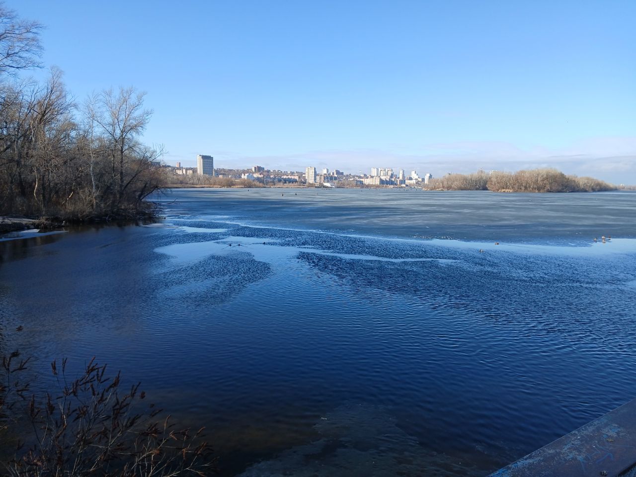 Уже видно воду