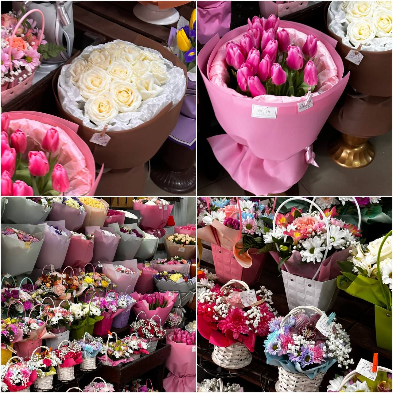 Букеты и корзины. Фото: Dnepr.info
