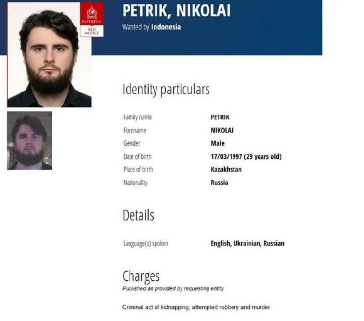 Интерпол объявил в розыск подозреваемых в убийстве днепрянина на Бали