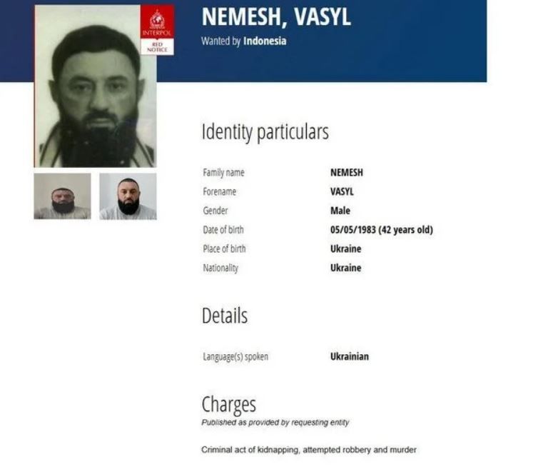 Интерпол объявил в розыск подозреваемых в убийстве днепрянина на Бали