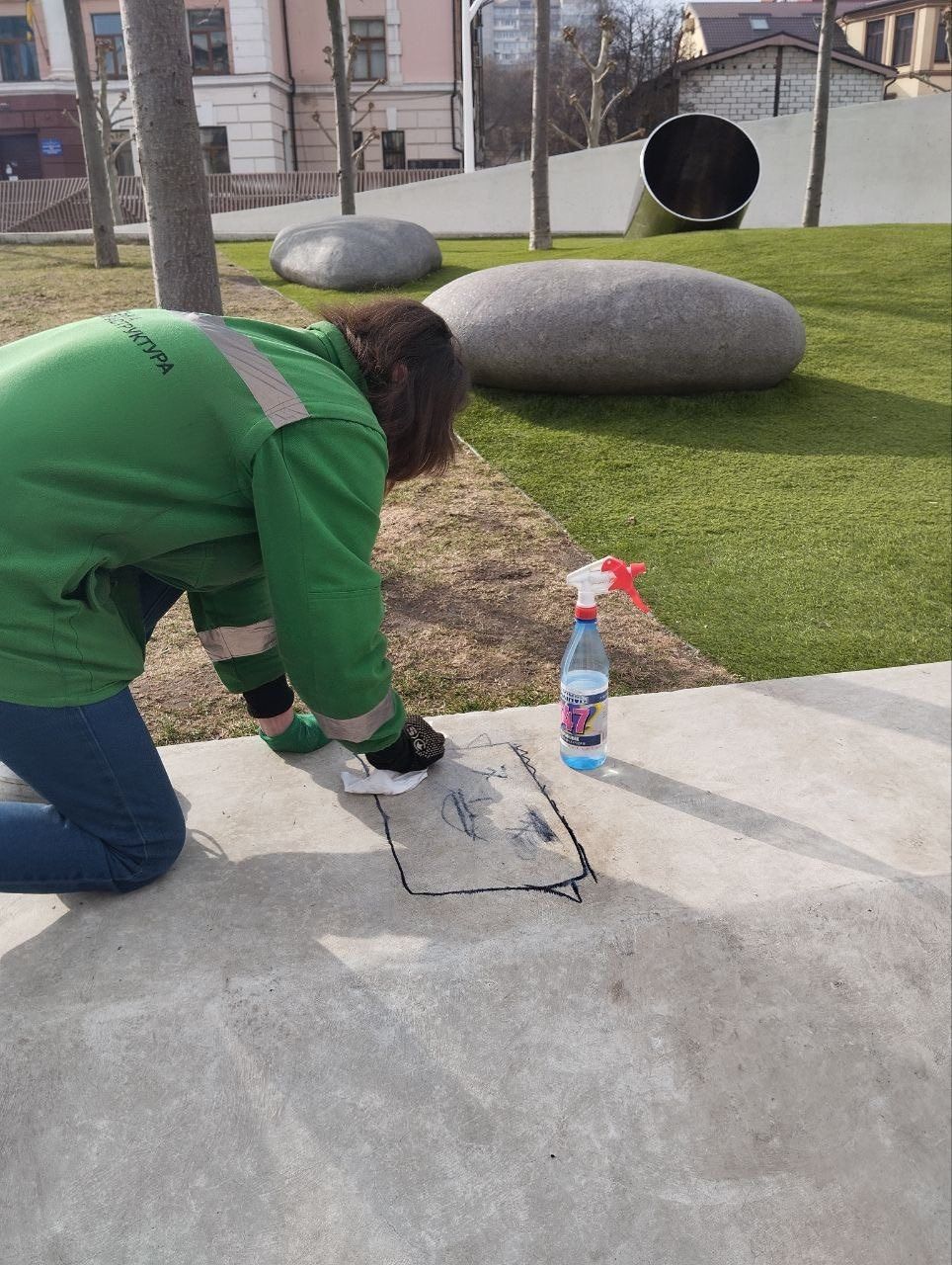 Малюнки на асфальті 