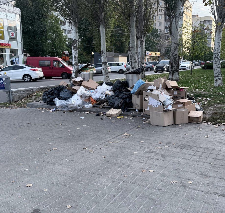 Сміттєзвалище на бульварі Слави. Фото: "ДС". 
