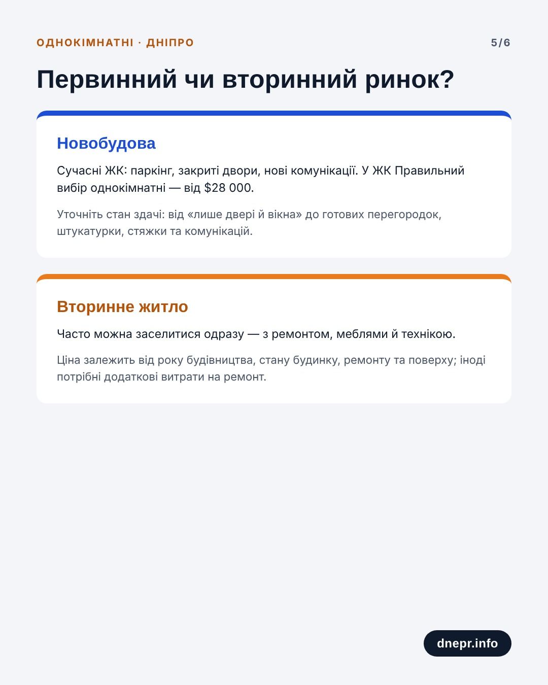 Вторинне чи первинне житло: переваги