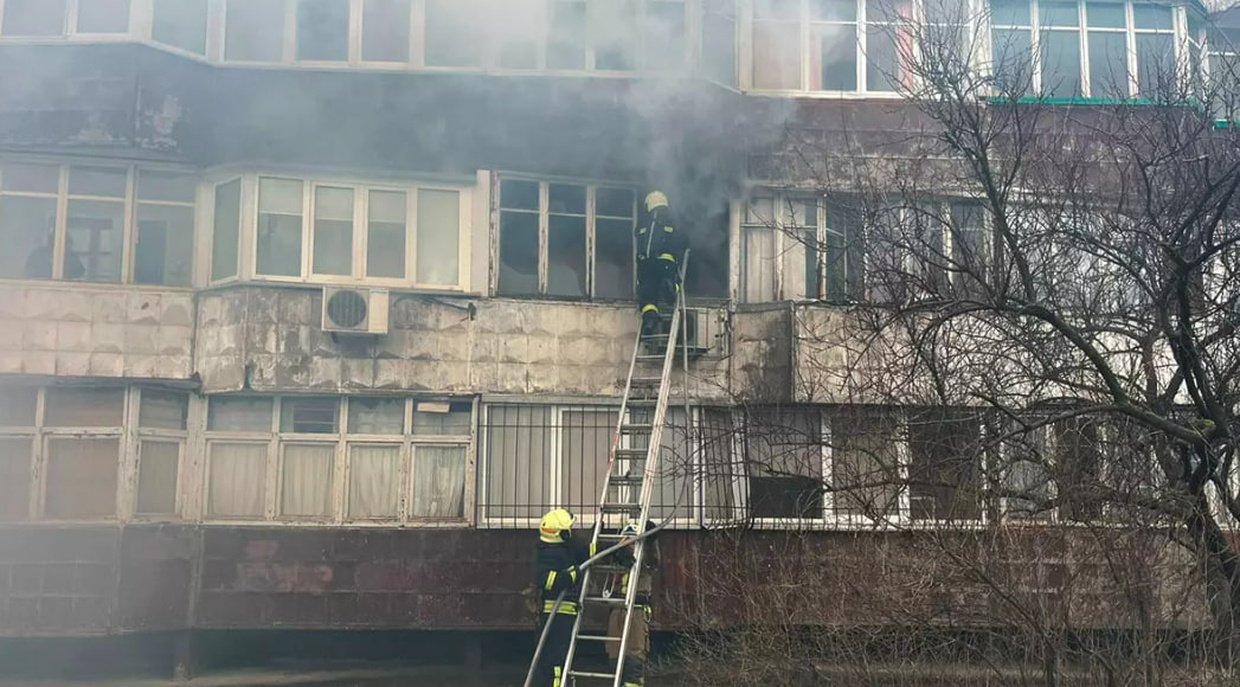 Пожар в Днепре