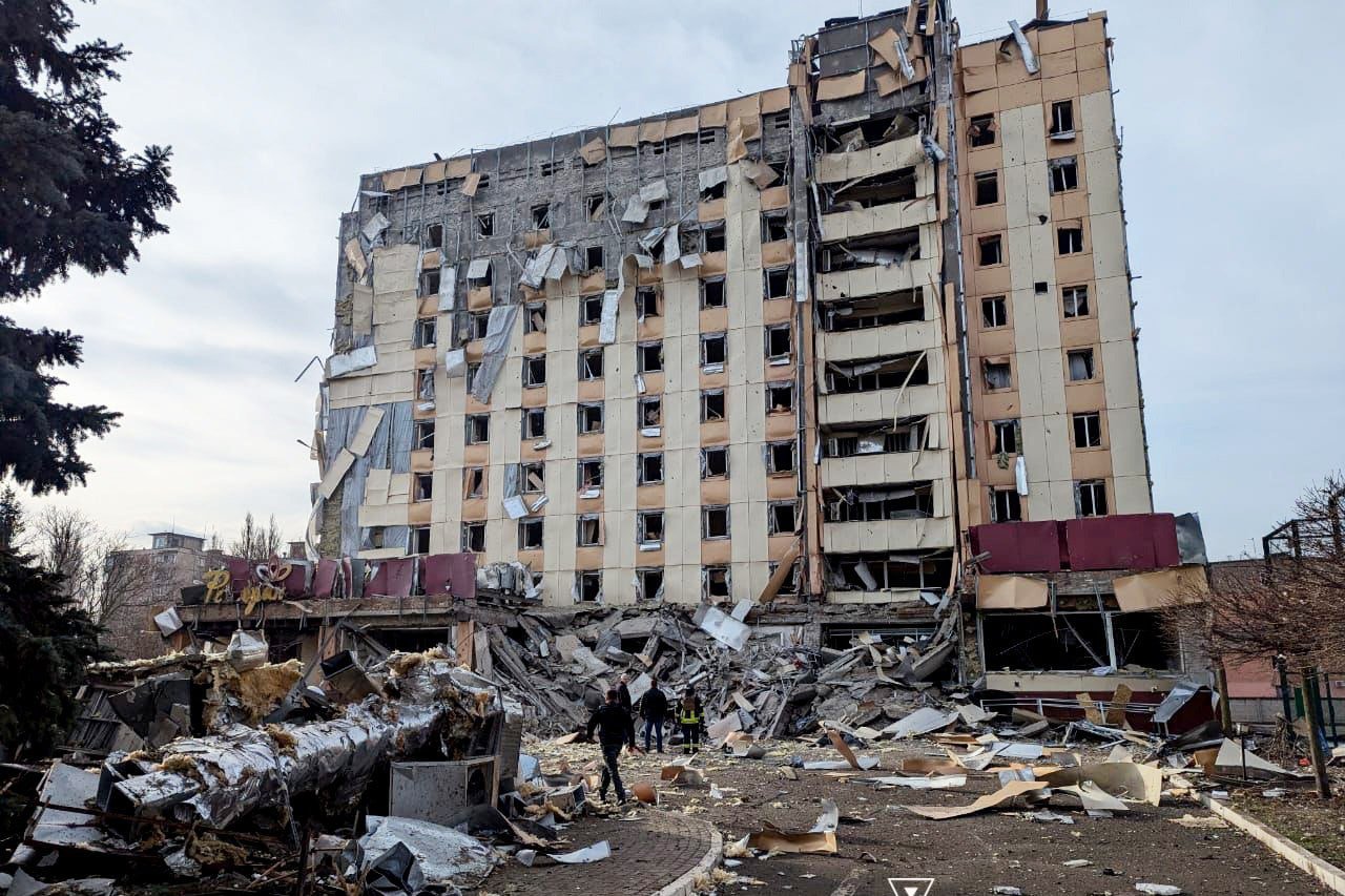 Готель в Кривому Розі після атаки