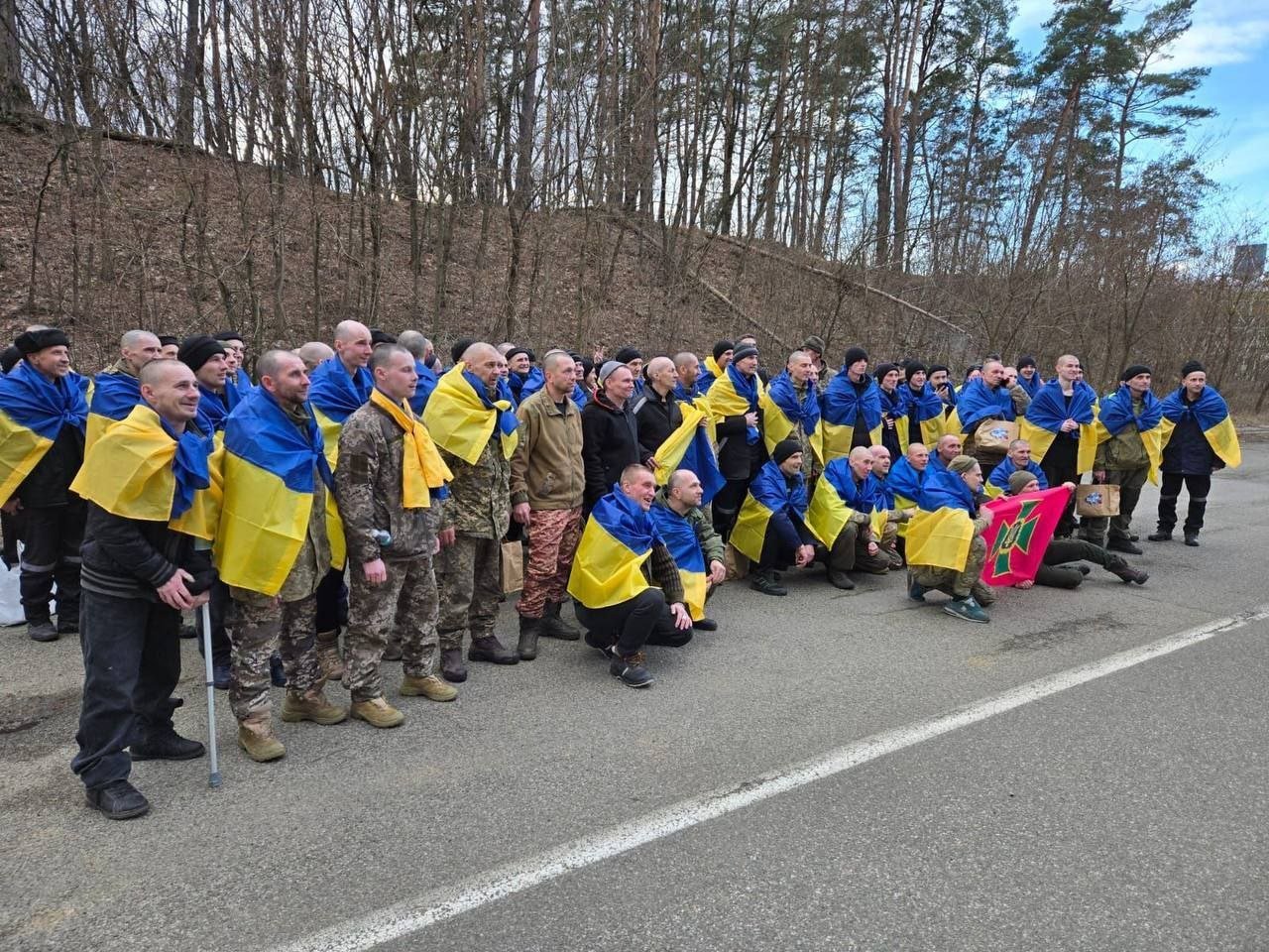 Военные, вернувшиеся из плена