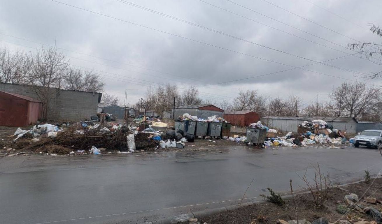 Мусорная свалка в Днепре