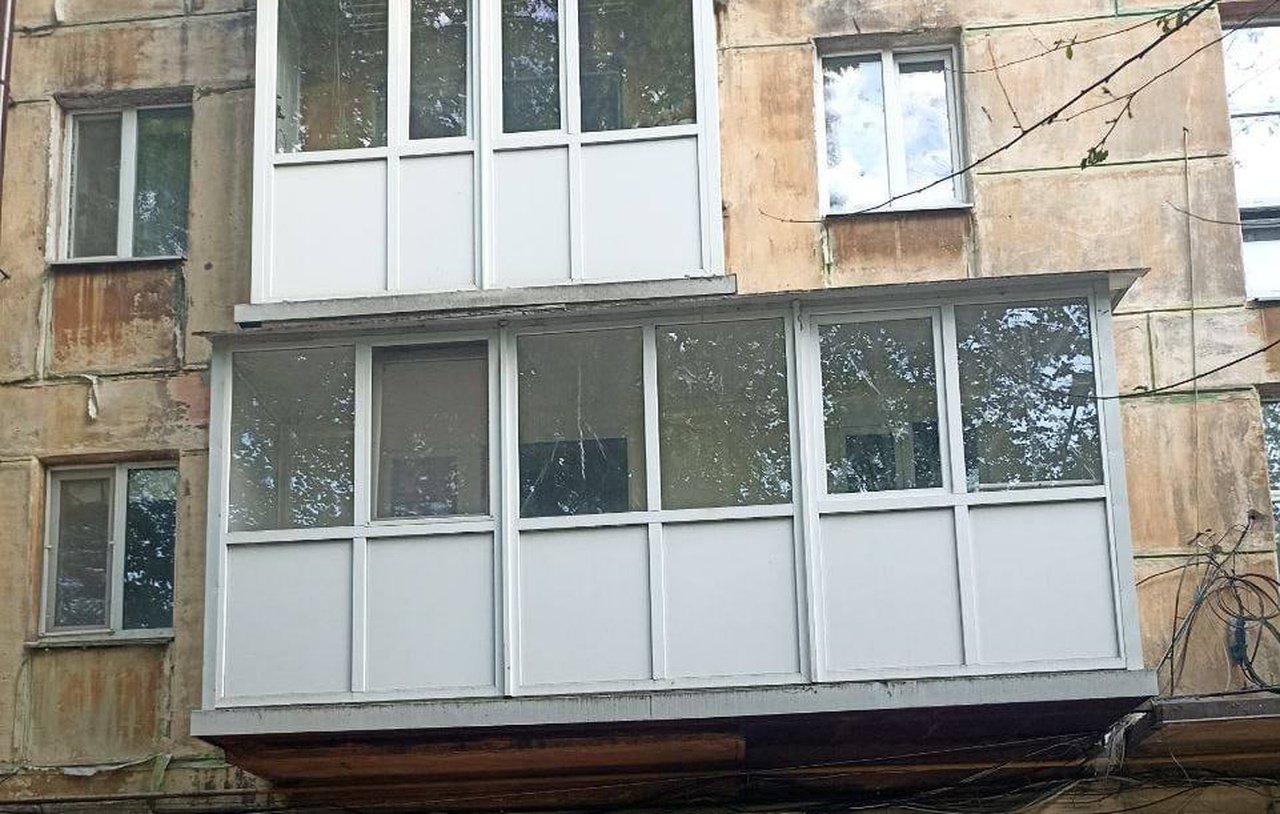 Двухкомнатный царь-балкон в Днепре