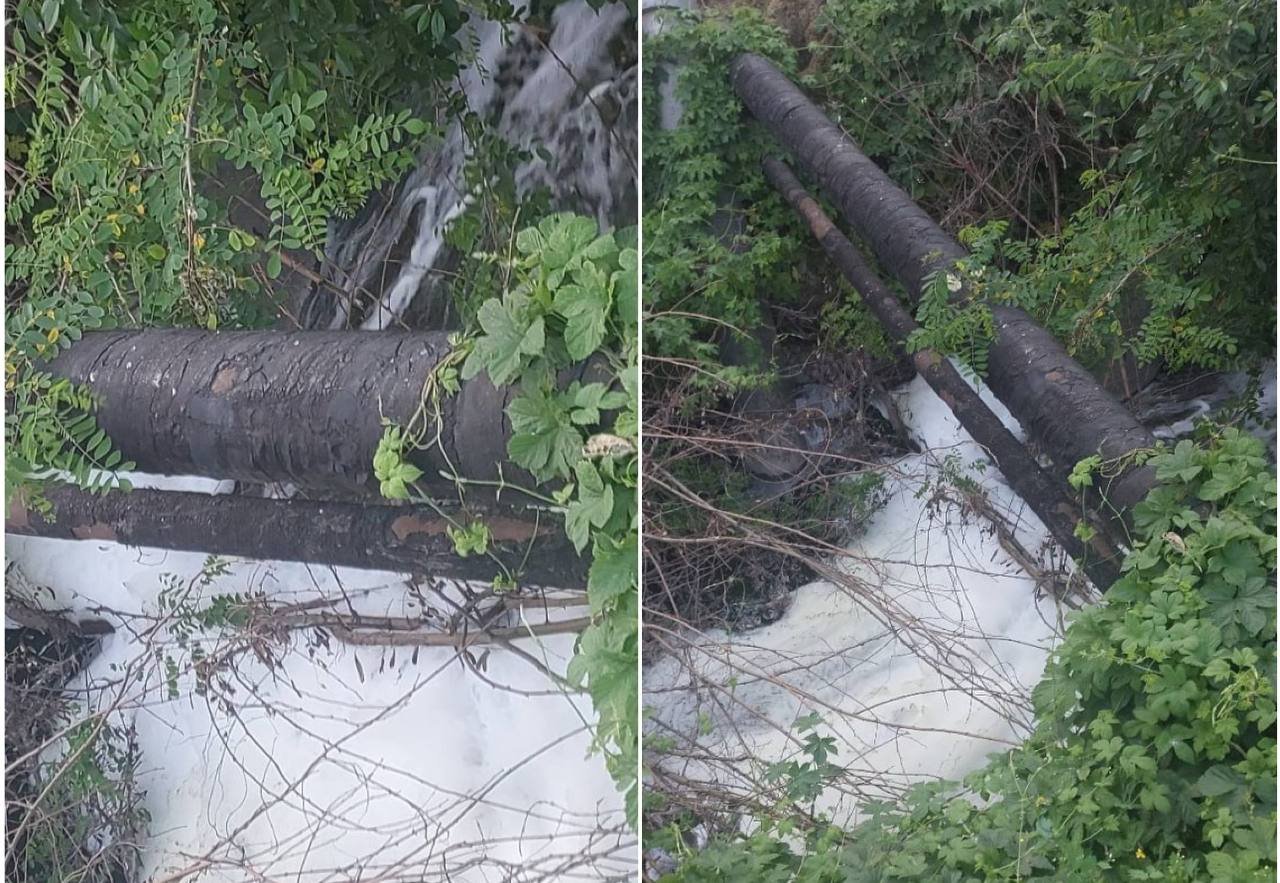 У Дніпрі в озеро Куряче знову зливають воду з піною 