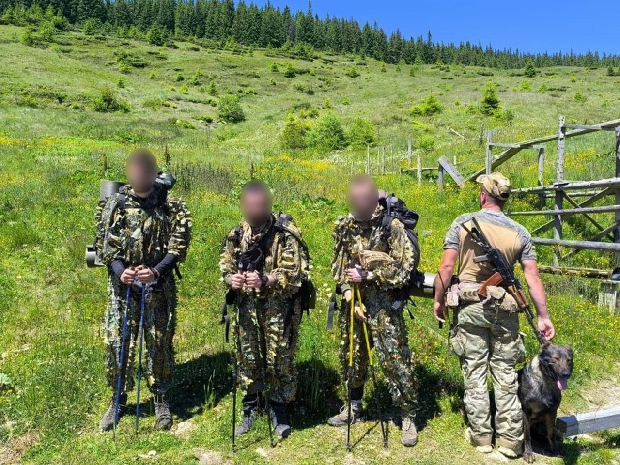 Мужчины из Днепропетровщины, задержанные на границе