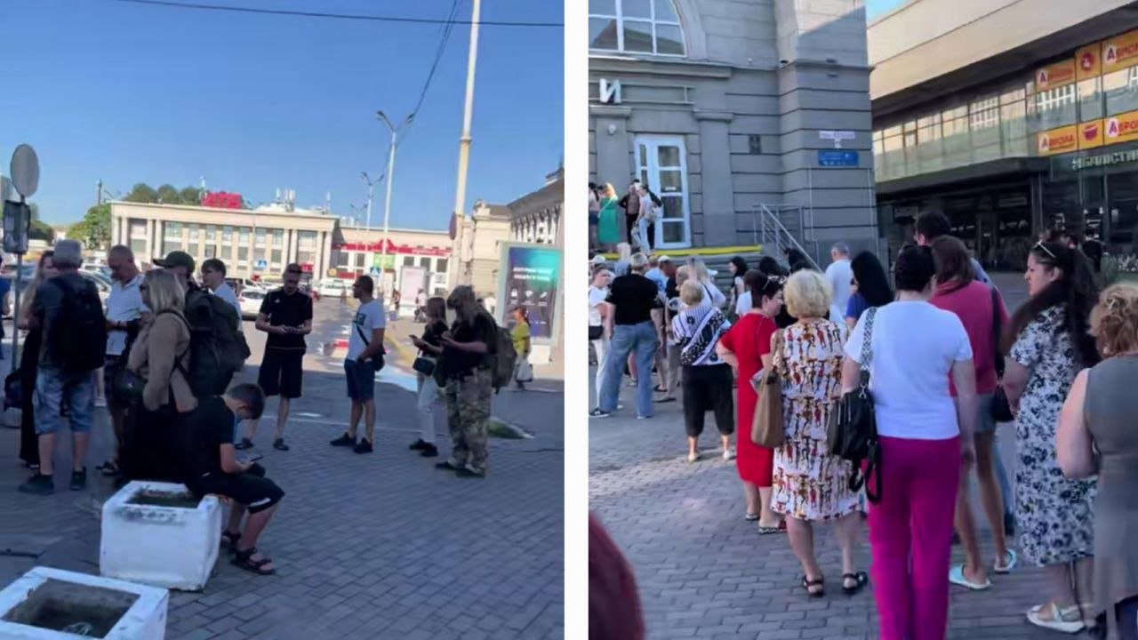Черги на вокзалі у Дніпрі