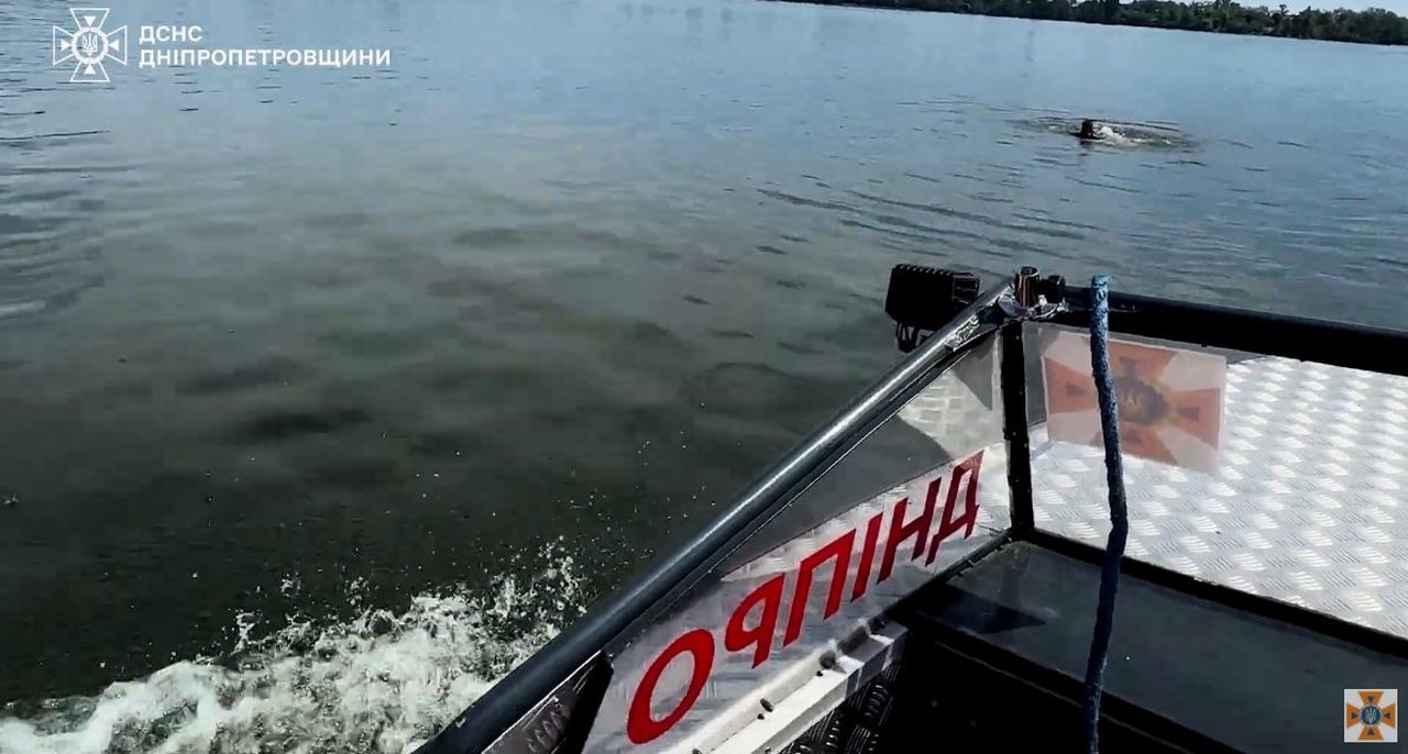 Спасение мужчины в Днепре