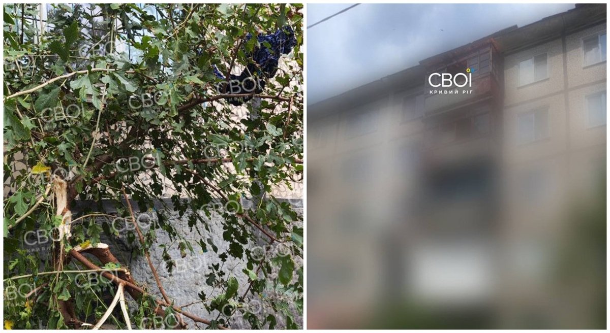 Падіння Полиция и медики на месте, где пенсионерка выпала с балкона в Кривом Роге