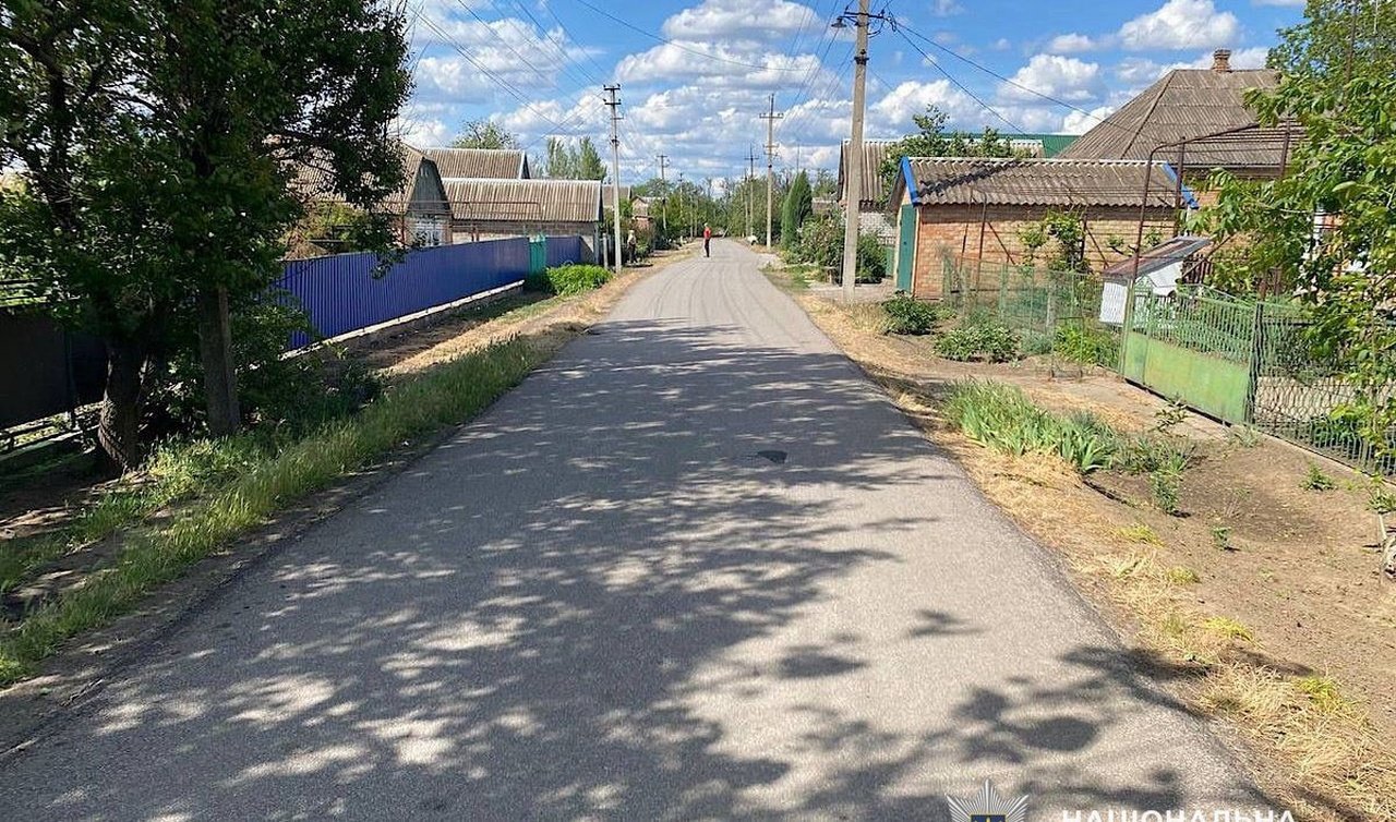 Вулиця, де сталася ДТП у Нікопольському районі