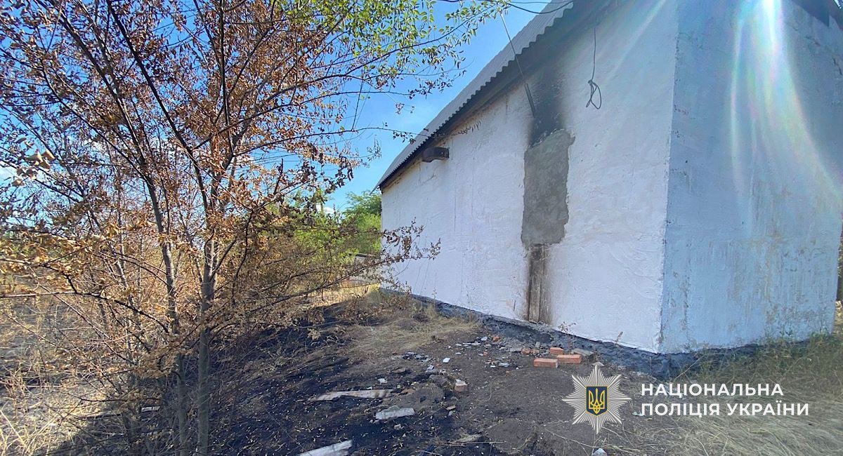 Помещение, которое пытались поджечь на Днепропетровщине