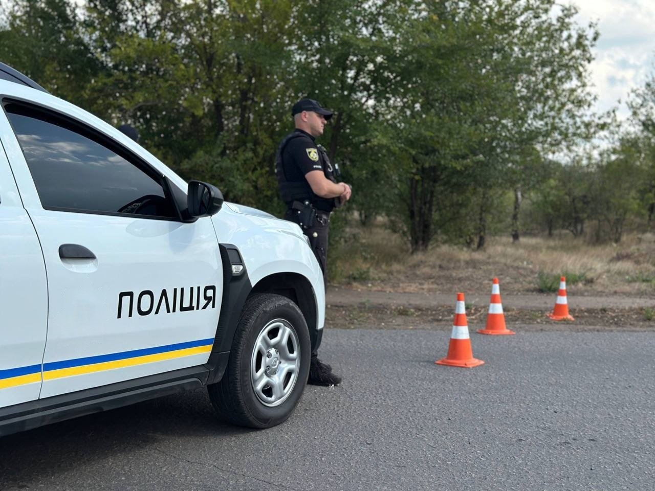 Місце, де знайшли мертвим поліцейського