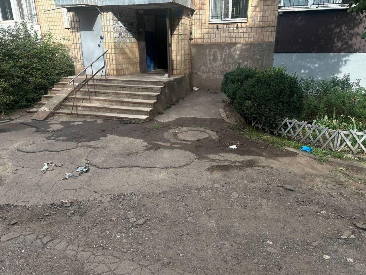 Двір у Кривому Розі де стався інцидент.