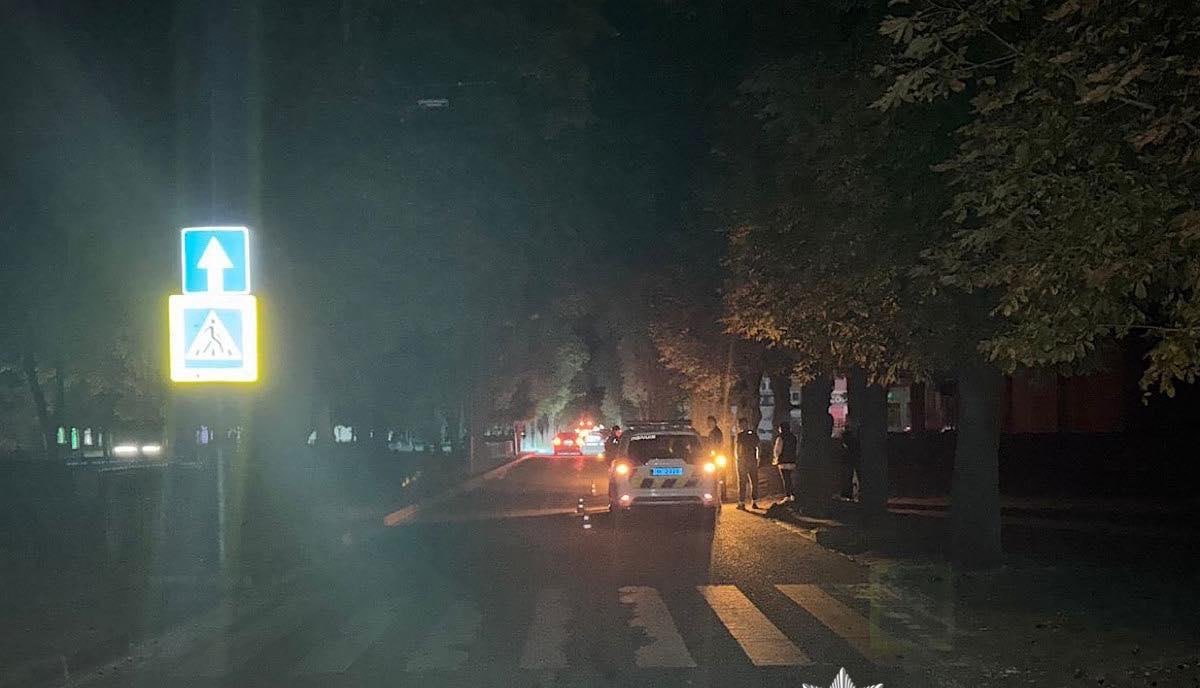 Место, где произошло ДТП в Никополе