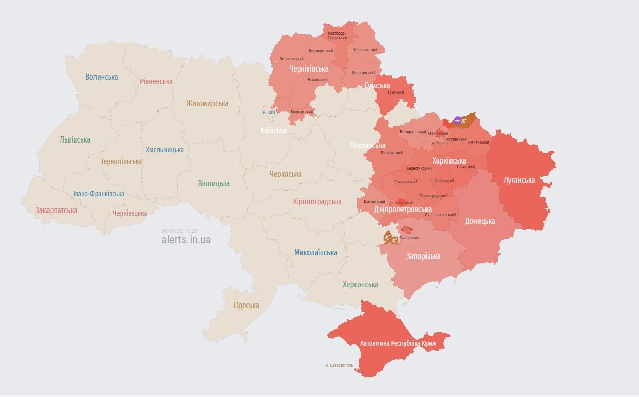 Карта тривог