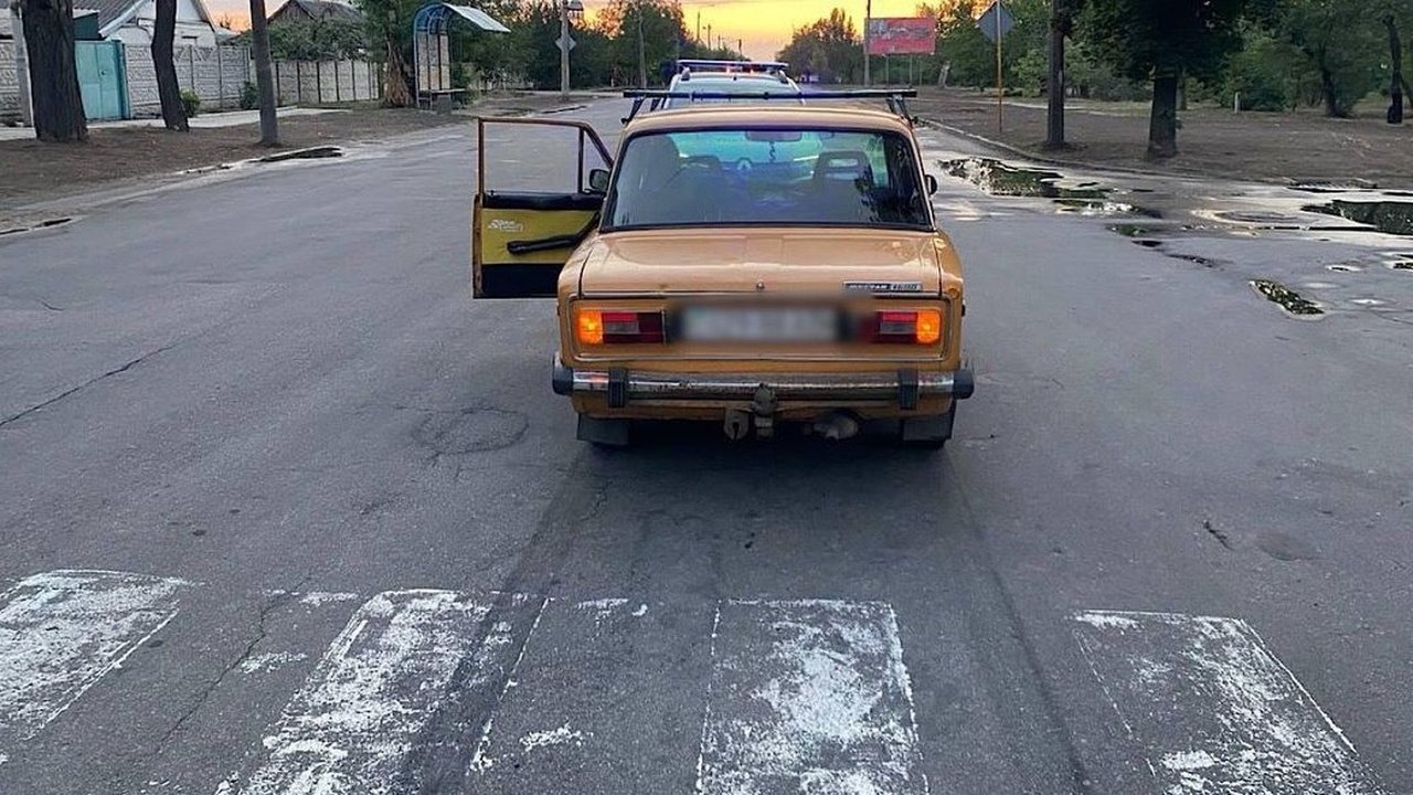 Машина яка збила дитину в Нікополі
