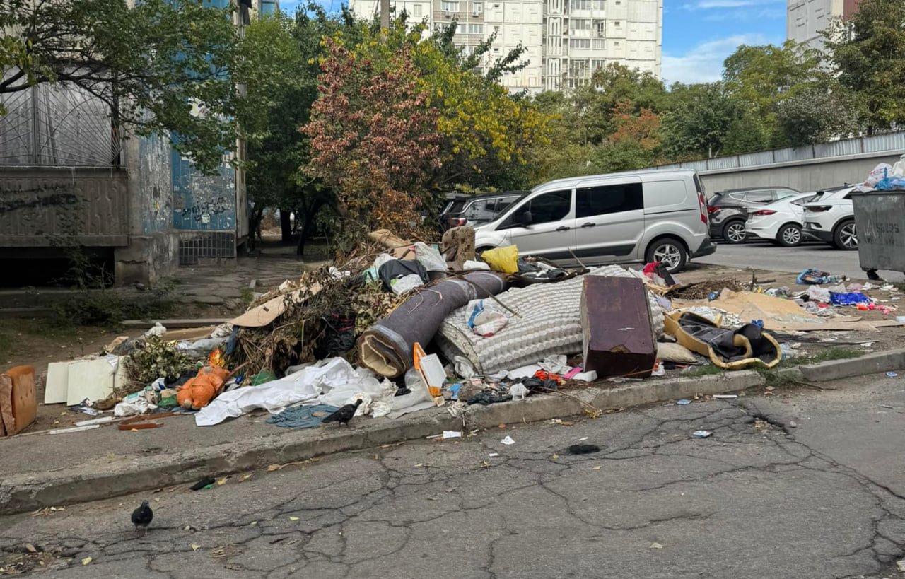 У Дніпрі скаржаться на велике сміттєзвалище, яке "виросло" посеред дороги