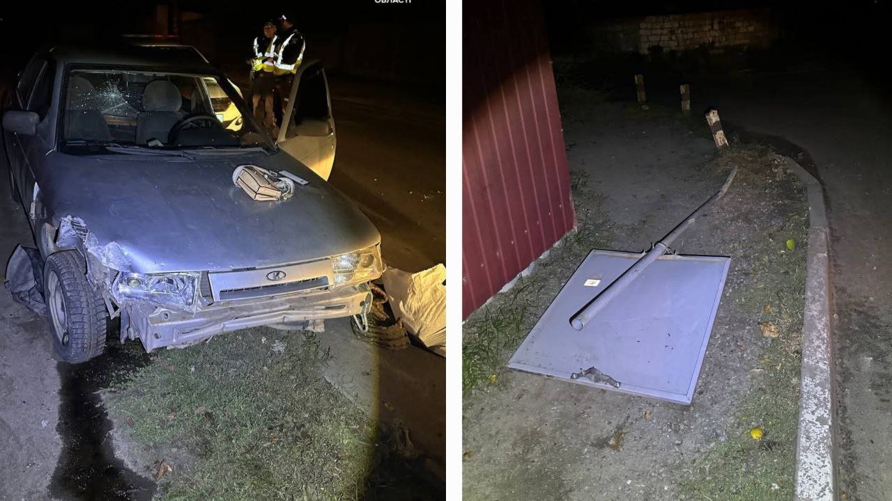 Автівка після ДТП у Дніпрі