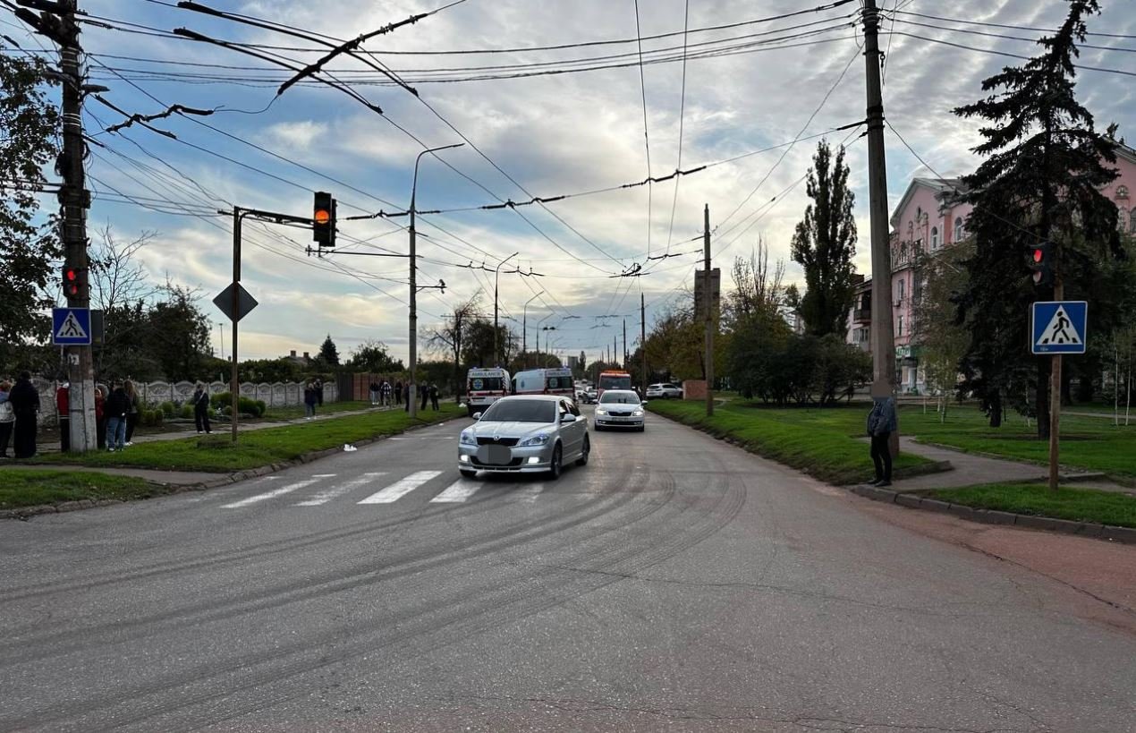 Место, где произошло ДТП в Кривом Роге