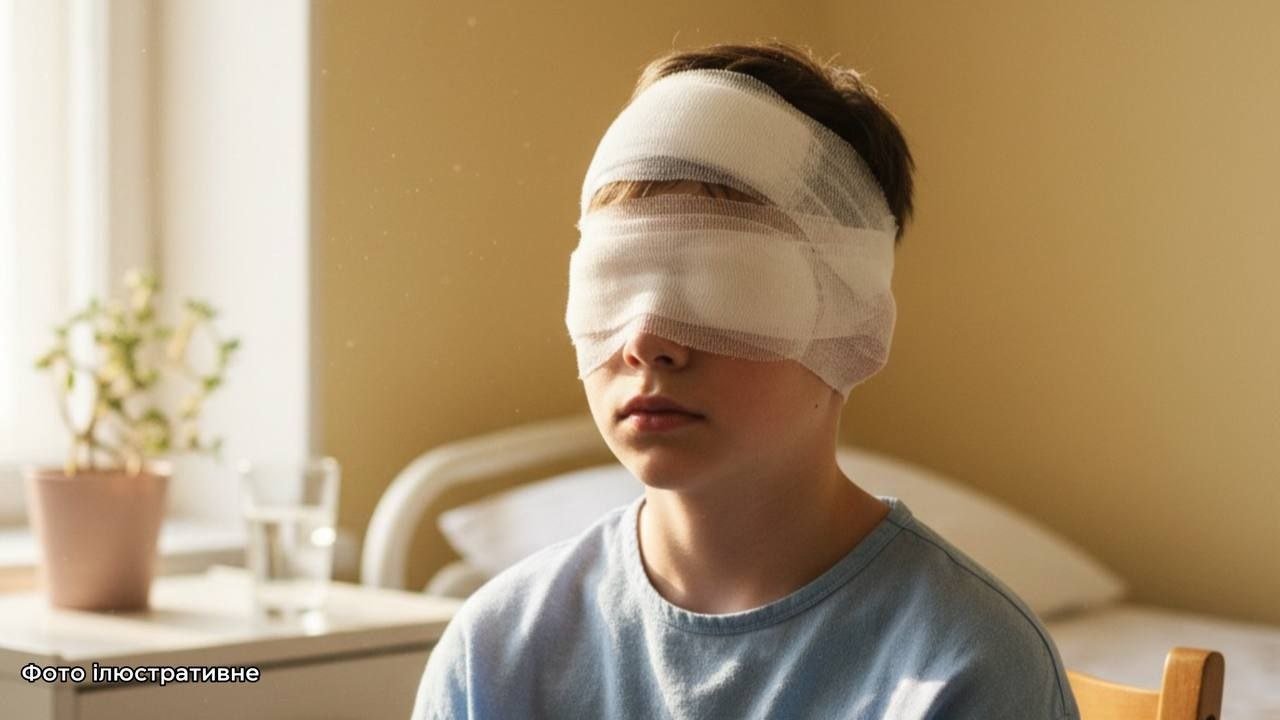 Подросток получил ожог глаз