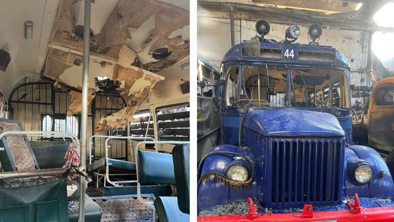 Повреждены экспонаты в музее Днепра