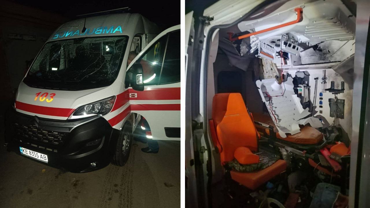 Пошкоджена ударом "швидка" у Нікополі