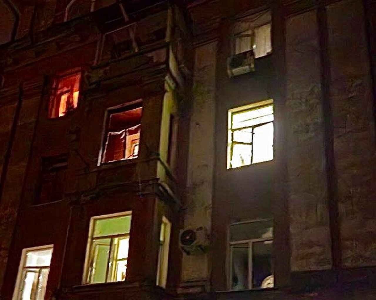 Поврежденный из-за атаки дом