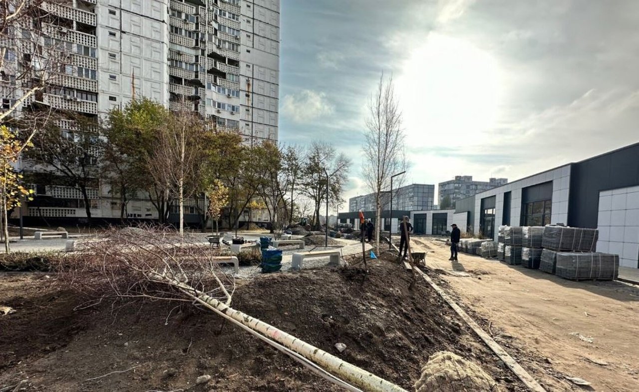 Новая зеленая зона на Левобережном-3