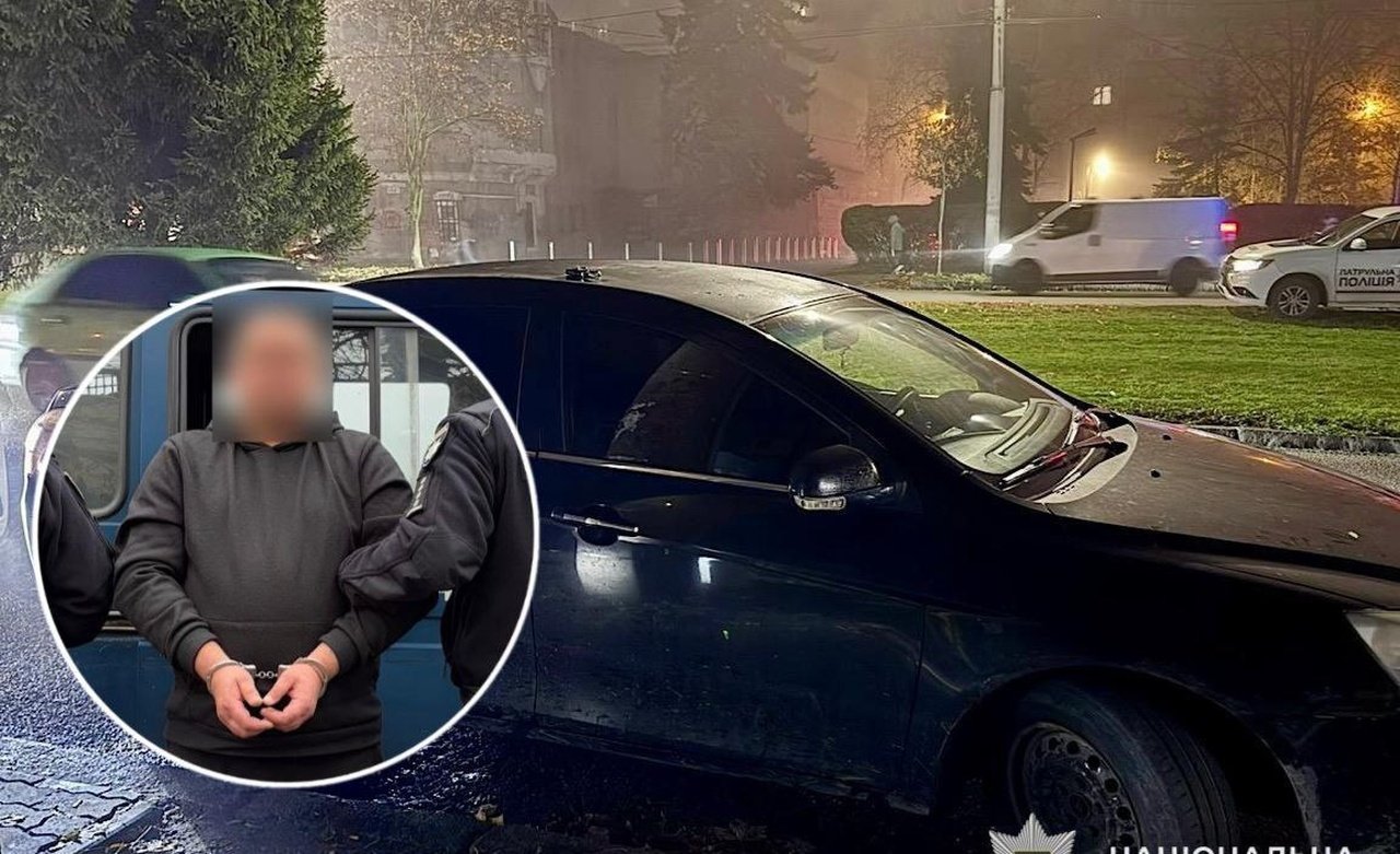 Машина, которую угнали мужчины