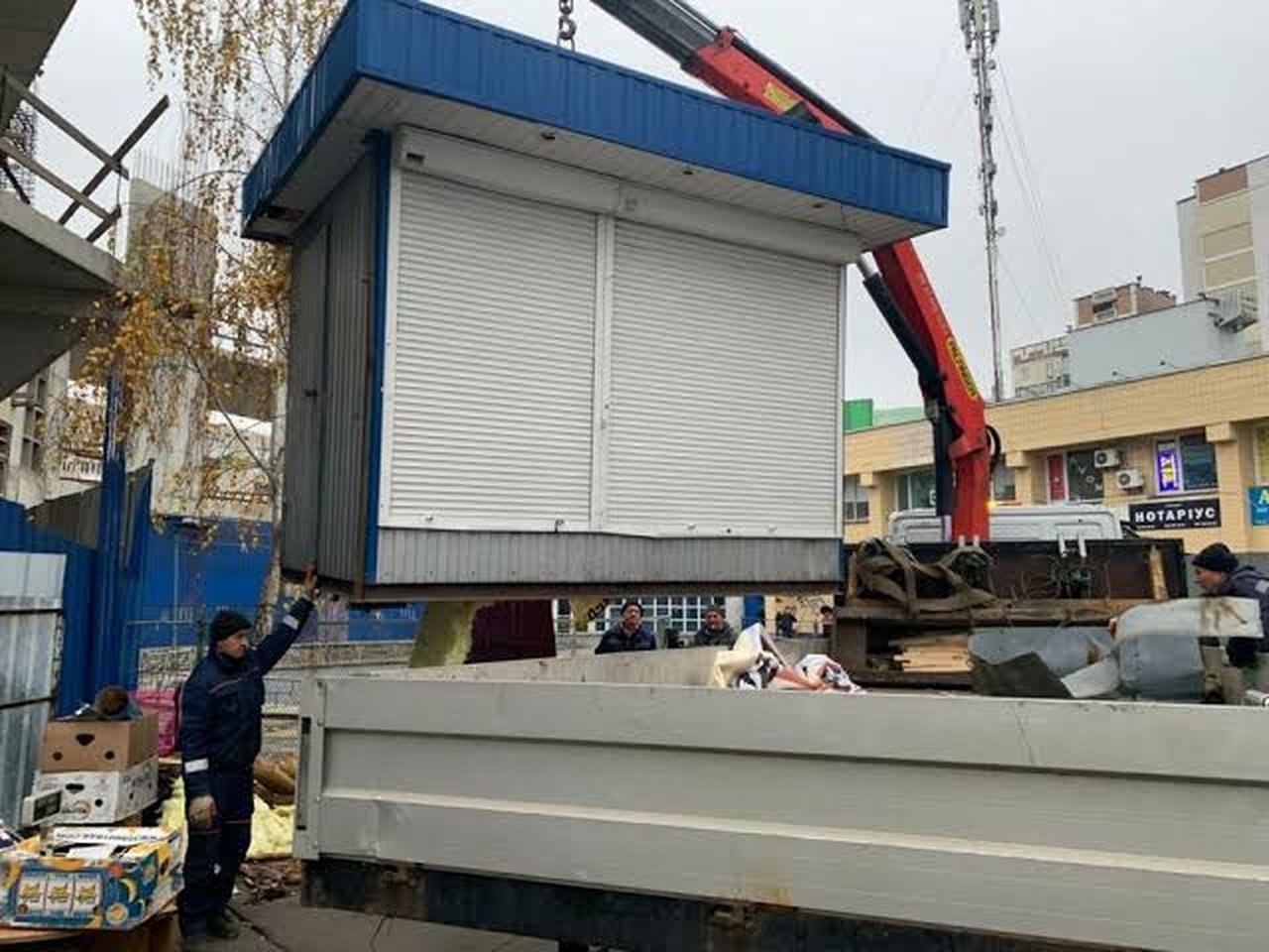 Демонтаж киоска